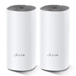 TP-Link Deco E4 (2-Pack) V3 - Sistema WiFi Mesh 2.4 GHz y 5 GHz, 1200 Mbps, Cobertura hasta 260 m², Controles Parentales